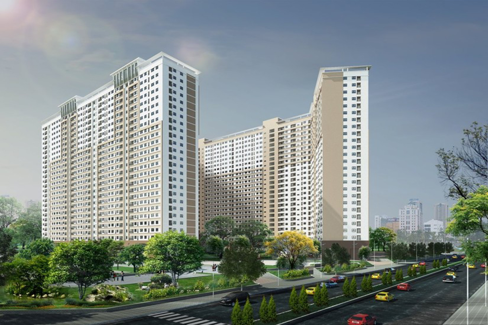 Cung cấp cửa thang thoát hiểm tại Xuân Mai Complex