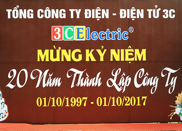 kỷ niệm 20 năm thành lập và phát triển 3CElectric