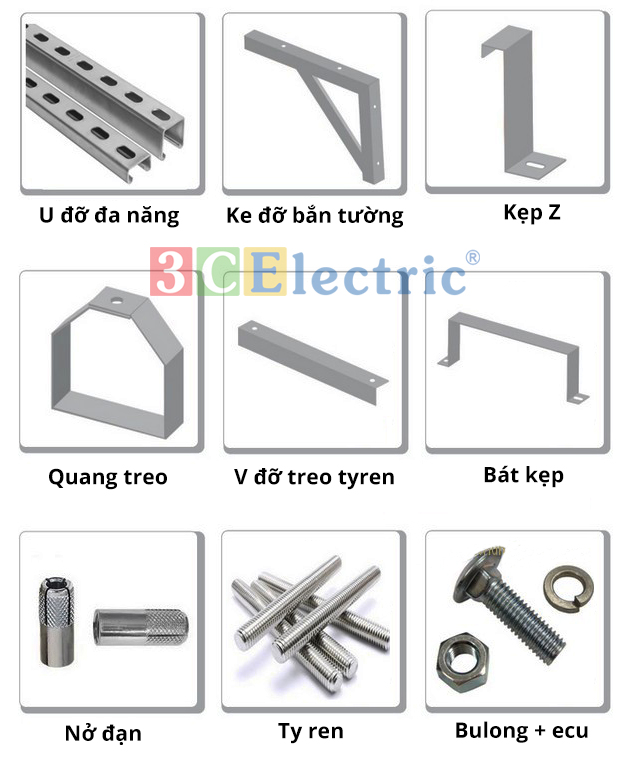 Phụ kiện thang máng cáp, 3CElectric sản xuất và cung cấp thang máng cáp