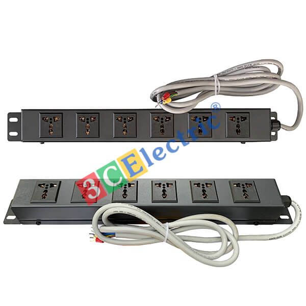 Ổ điện 06 ổ cắm 3 chấu đa dụng, có dây cáp nguồn 3m