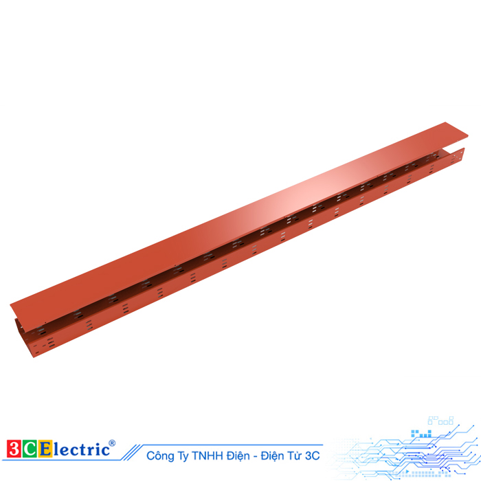 Máng cáp sơn tĩnh điện màu cam 300×100 dày 1.0