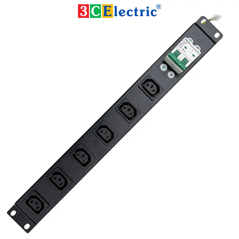 Ổ điện tủ mạng 06 ổ cắm C13, có MCB 2P 32A