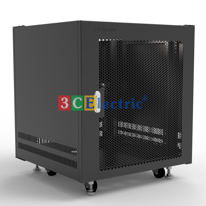 T?mạng 12U sâu 600 màu trắng ?cửa lưới
