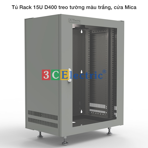 Tủ Rack 15U D400 treo tường