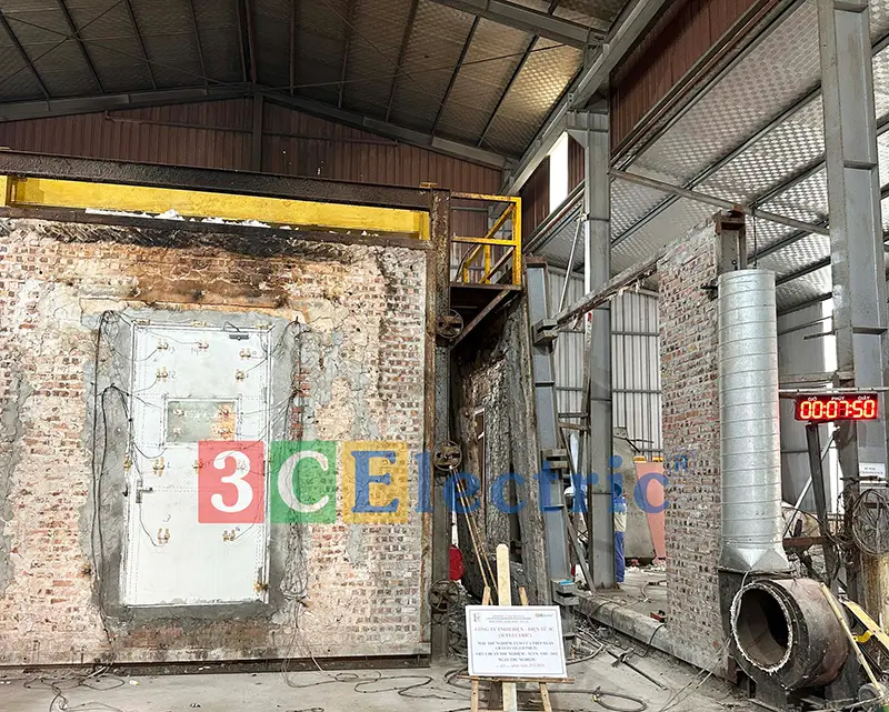 mẫu đốt cửa đơn chống cháy EI120 mẫu đốt cửa chống cháy EI120