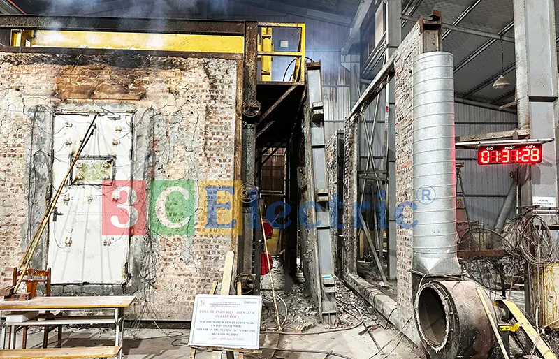 kiểm định cửa đơn chống cháy EI120 kiểm định cửa chống cháy EI120