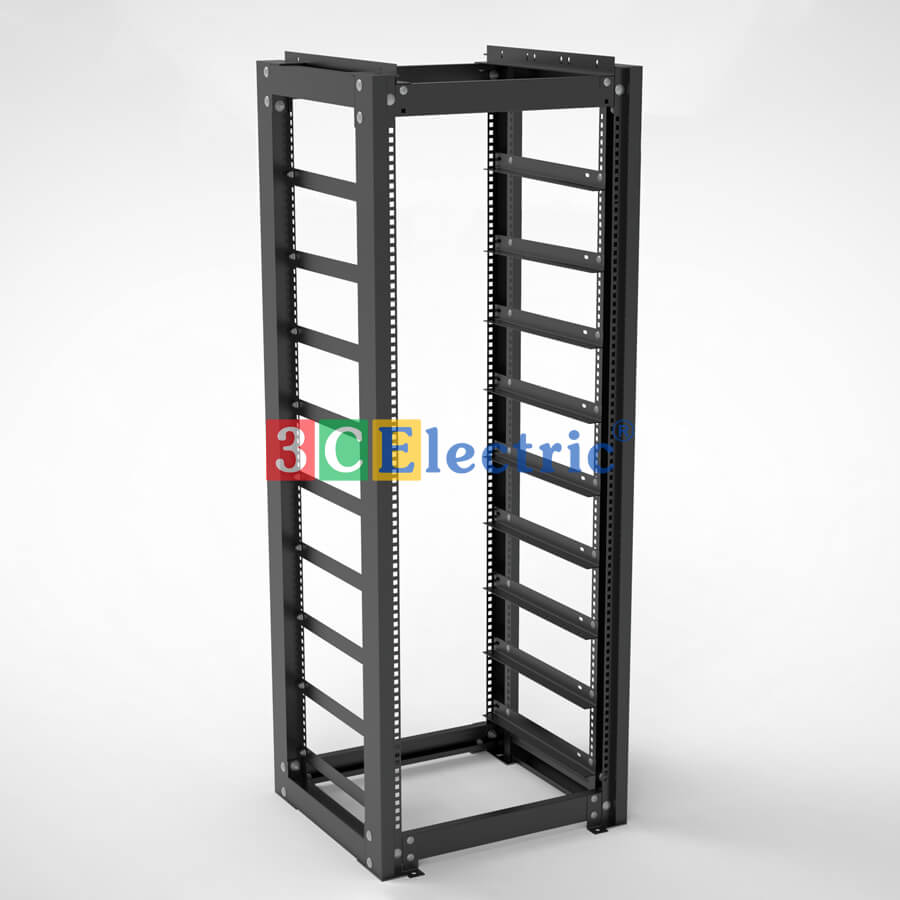 Tủ Open Rack khung 4 chân, đựng ắc quy Lithium