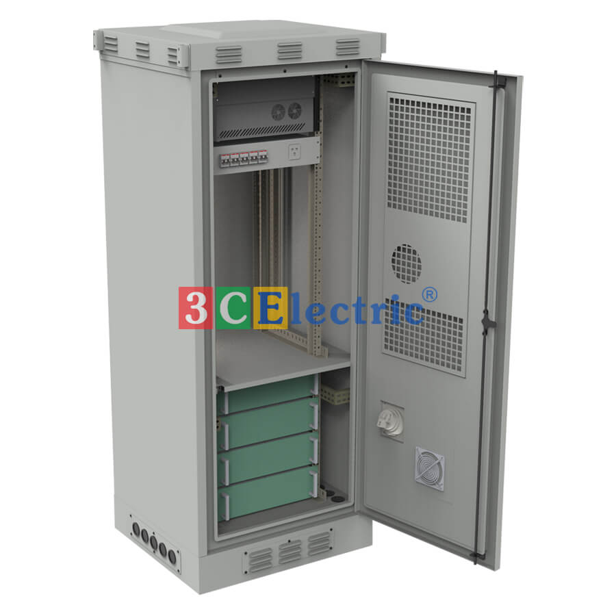 Tủ BTS Outdoor 2 khoang độc lập 3C-OD2050W750D750T30-2