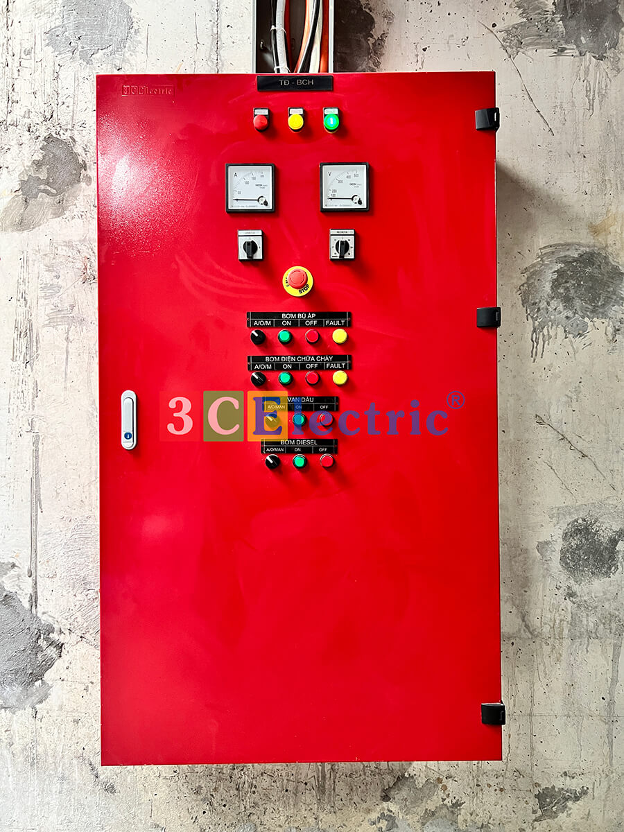 tủ điều khiển bơm PCCC cung cấp tủ điện điều khiển bơm phòng cháy