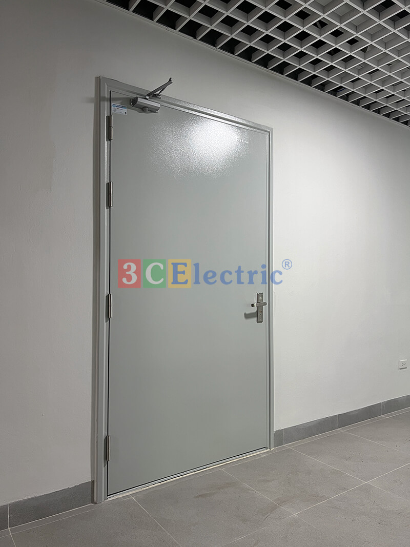 cửa chống cháy 1 cánh cho trường học
