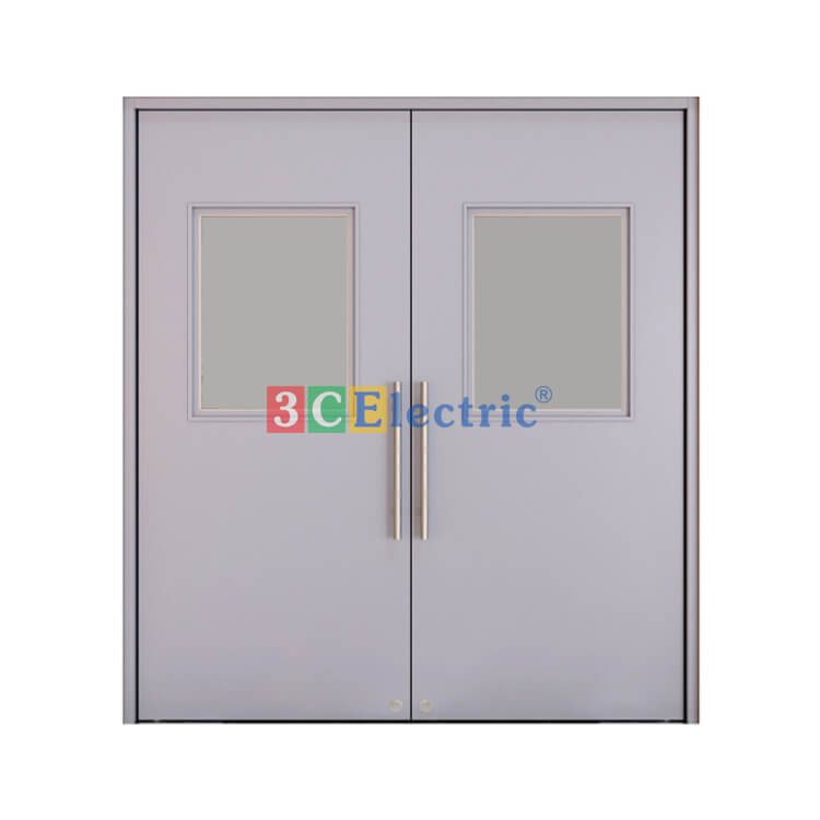 Cửa thép chống cháy 2 cánh mở 2 chiều