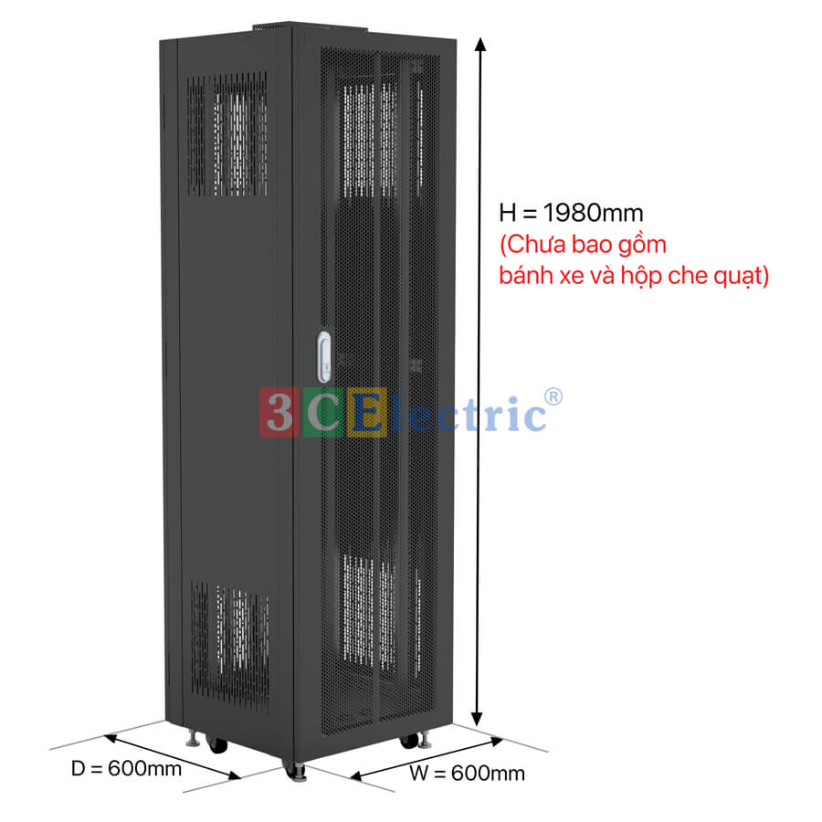 Tủ Rack 42U D600