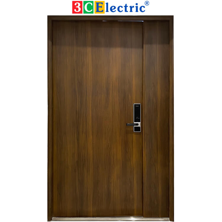 Cửa chống cháy căn hộ 2 cánh lệch