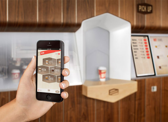 Máy pha cà phê theo đơn đặt hàng từ điện thoại