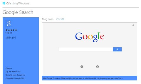 Google ‘nhanh tay’ ra phần mềm cho Windows 8