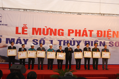 Lễ mừng công phát điện tổ máy số 1 Nhà máy thủy điện Sơn La